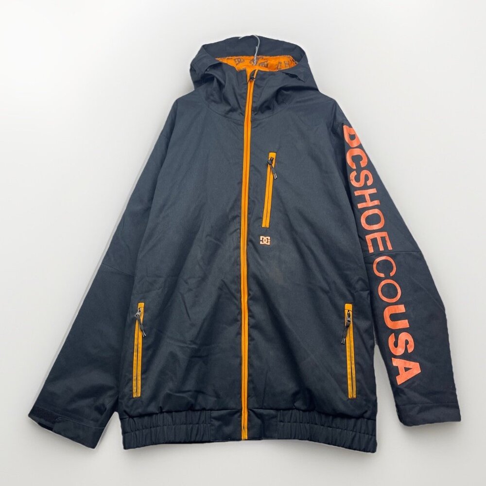 Y2K DC Shoes USA Snow Jacket Men M 10K Waterproof Snowboard Black Insulated Coat